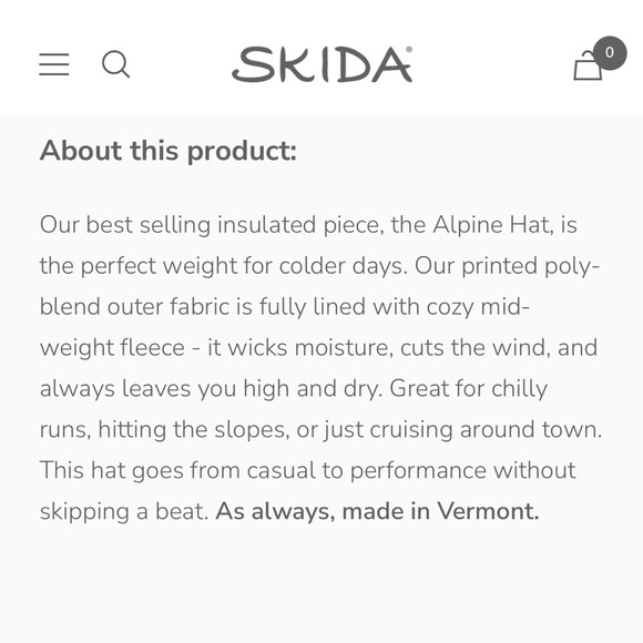 #84 - Skida - Alpine Hat - EUC! - Picture 4 of 6